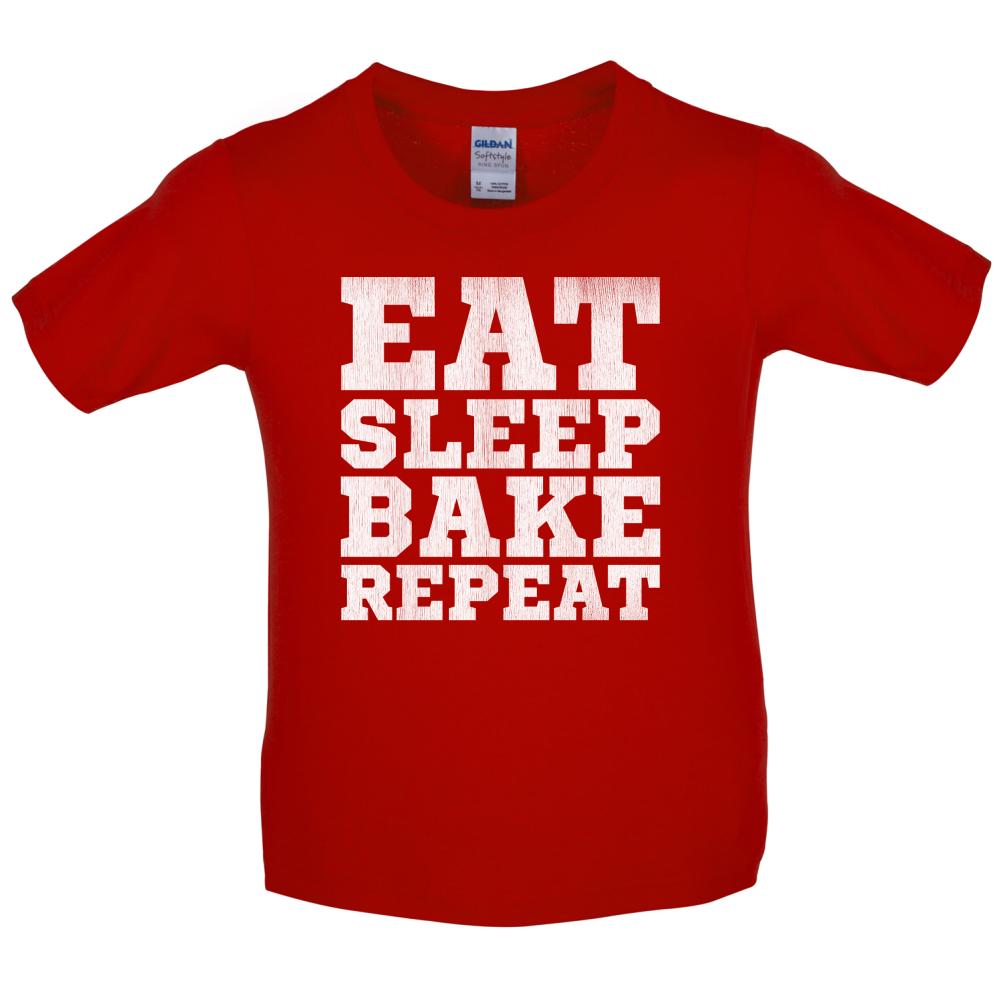 Eat Sleep Bake REPEAT Kids T Shirt
