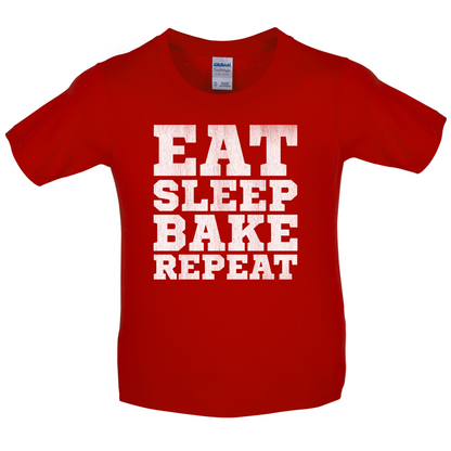 Eat Sleep Bake REPEAT Kids T Shirt