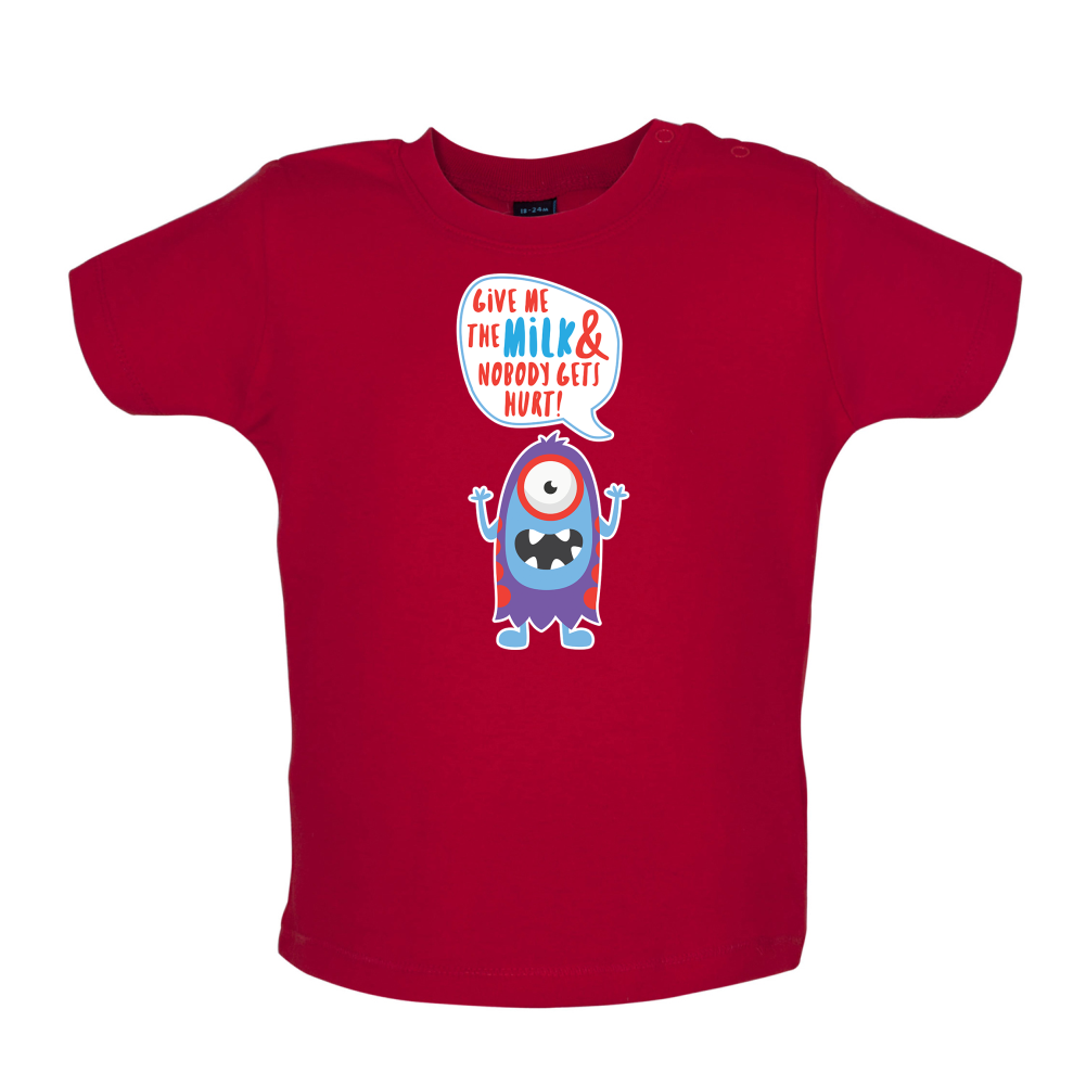 Give Me The Milk Baby T Shirt