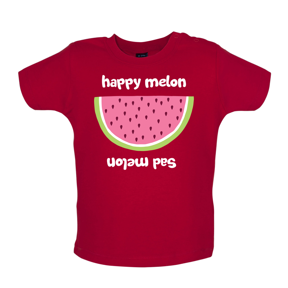 Happy Melon Sad Melon Baby T Shirt