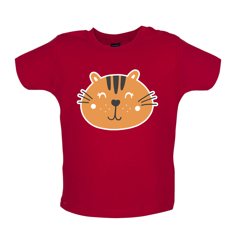 Smiley Face Tiger Baby T Shirt