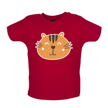 Smiley Face Tiger Baby T Shirt