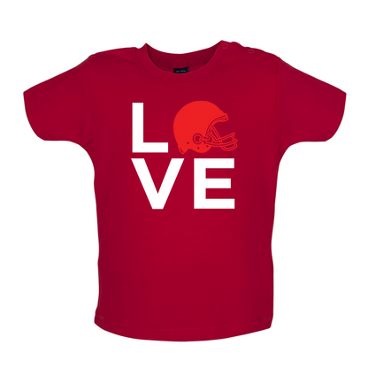 Love Helmet Baby T Shirt