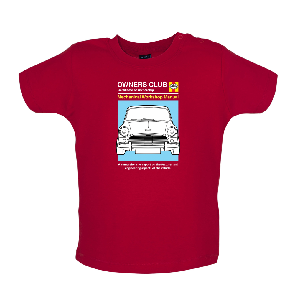 Car Owners Manual Mini Baby T Shirt