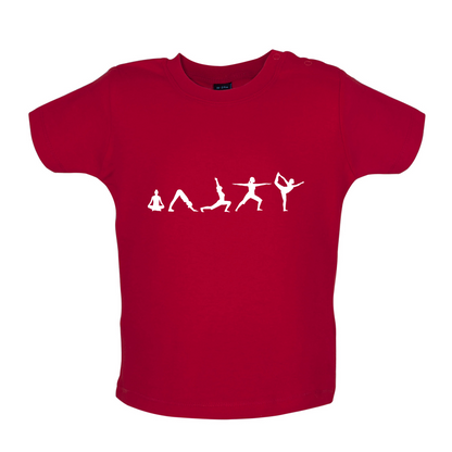 Evolution Of Yoga Baby T Shirt
