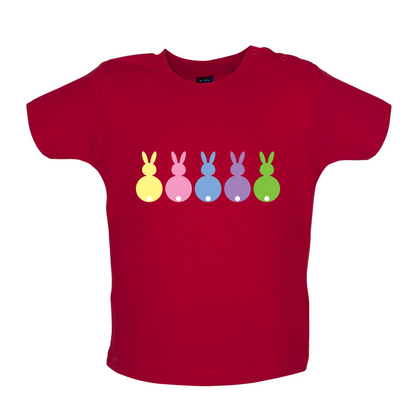 Multi Colour Easter Bunny's Baby T Shirt