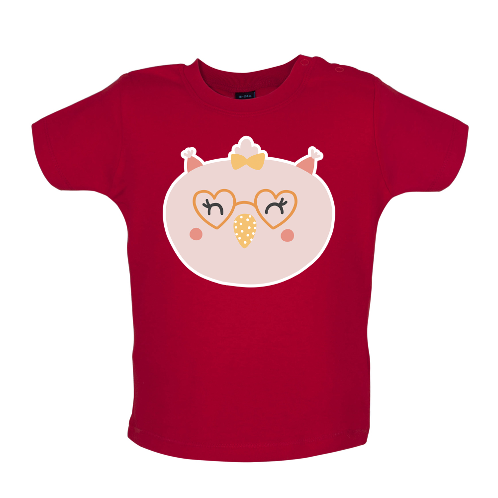 Smiley Face Chick Baby T Shirt
