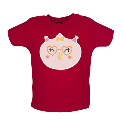 Smiley Face Chick Baby T Shirt