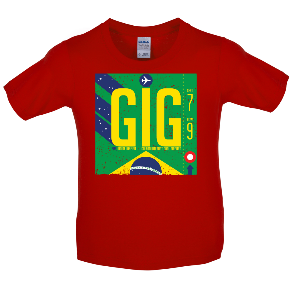 Rio Airport Kids T Shirt