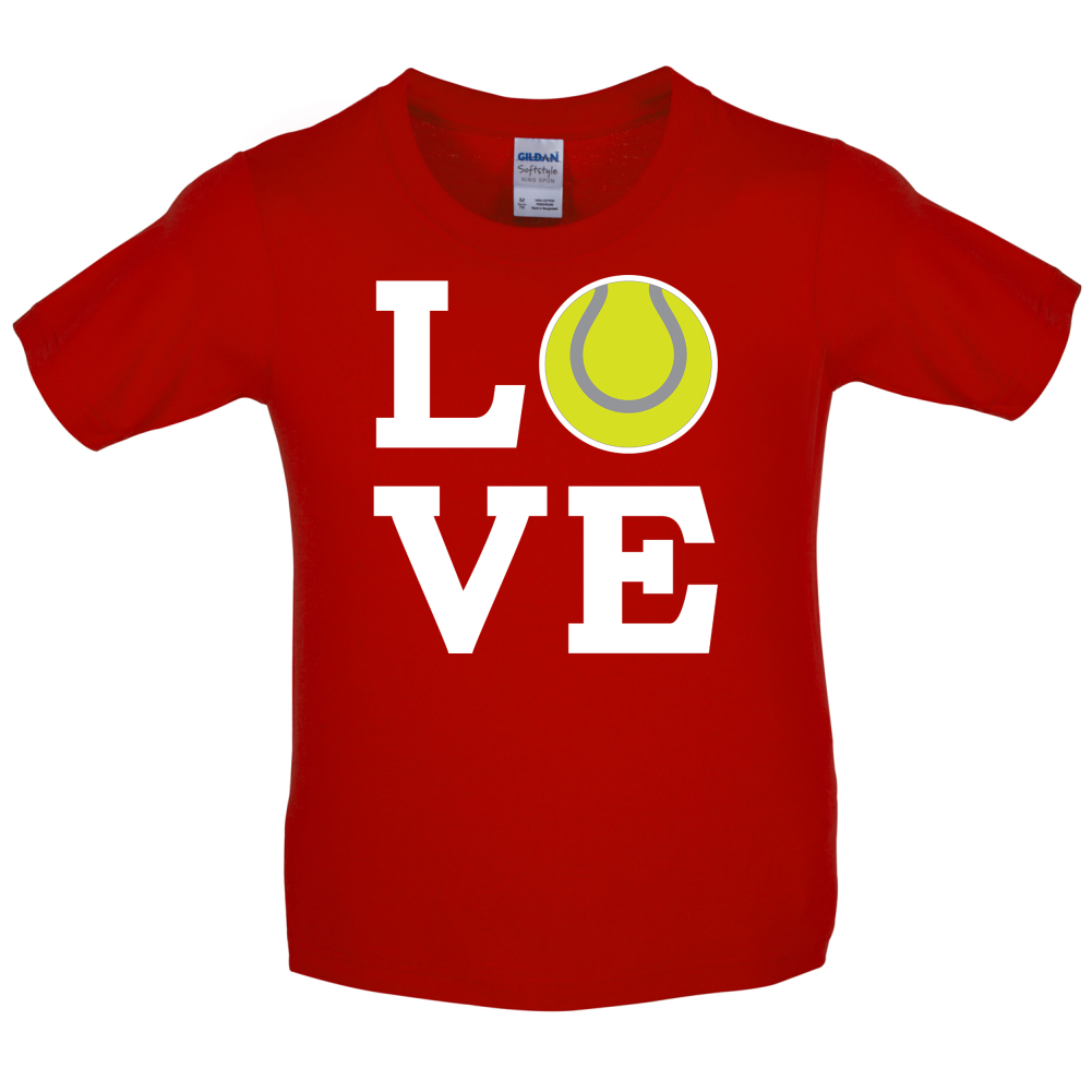 Love Tennis Kids T Shirt
