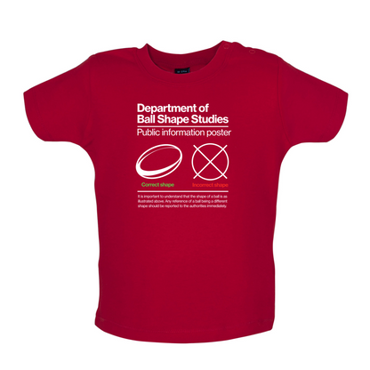 Rugby Ball Shape Baby T Shirt