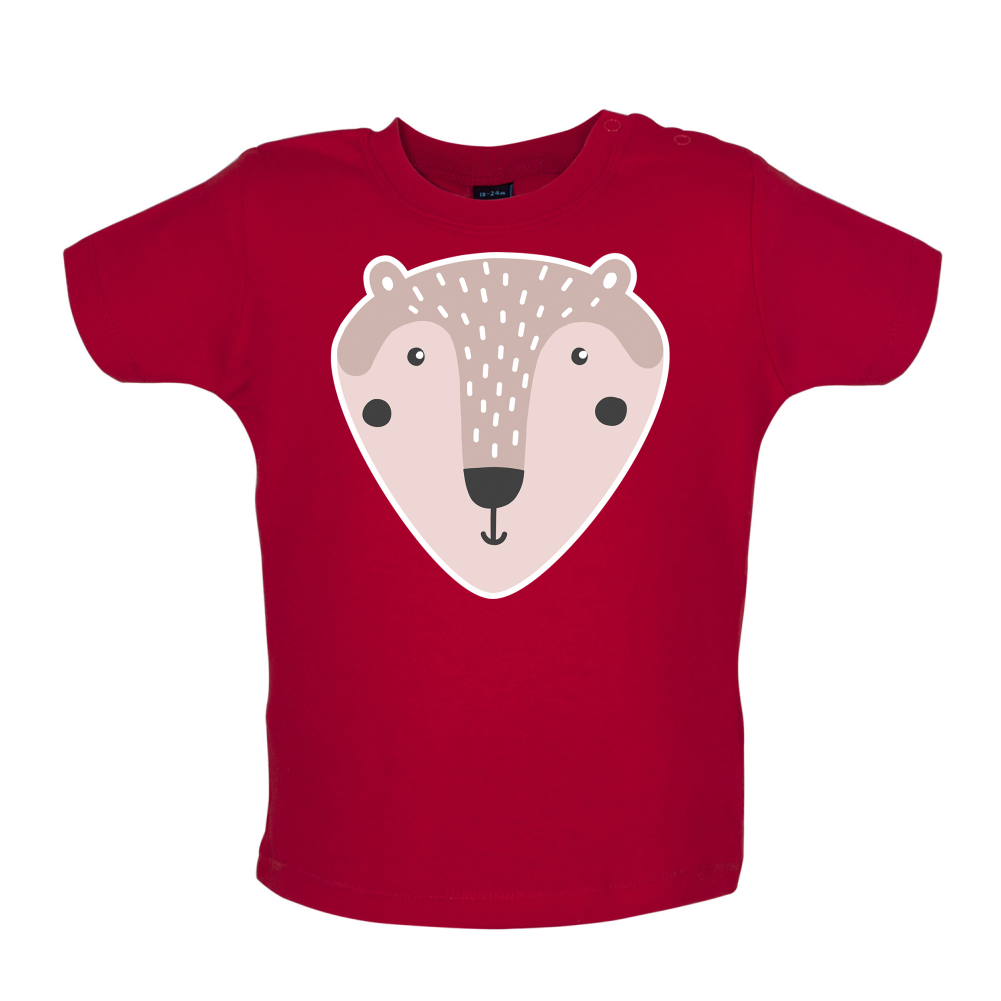 Smiley Face Mr Bear Baby T Shirt