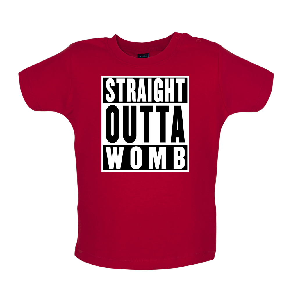 Straight Outta Womb Baby T Shirt