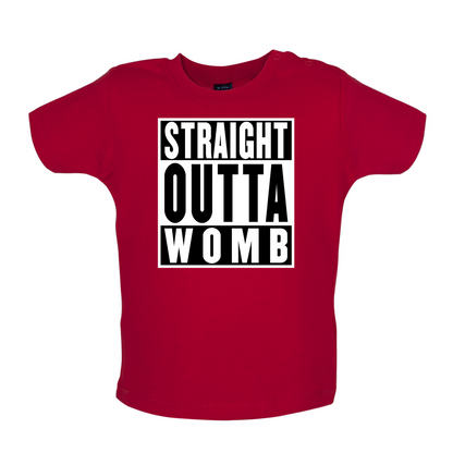 Straight Outta Womb Baby T Shirt