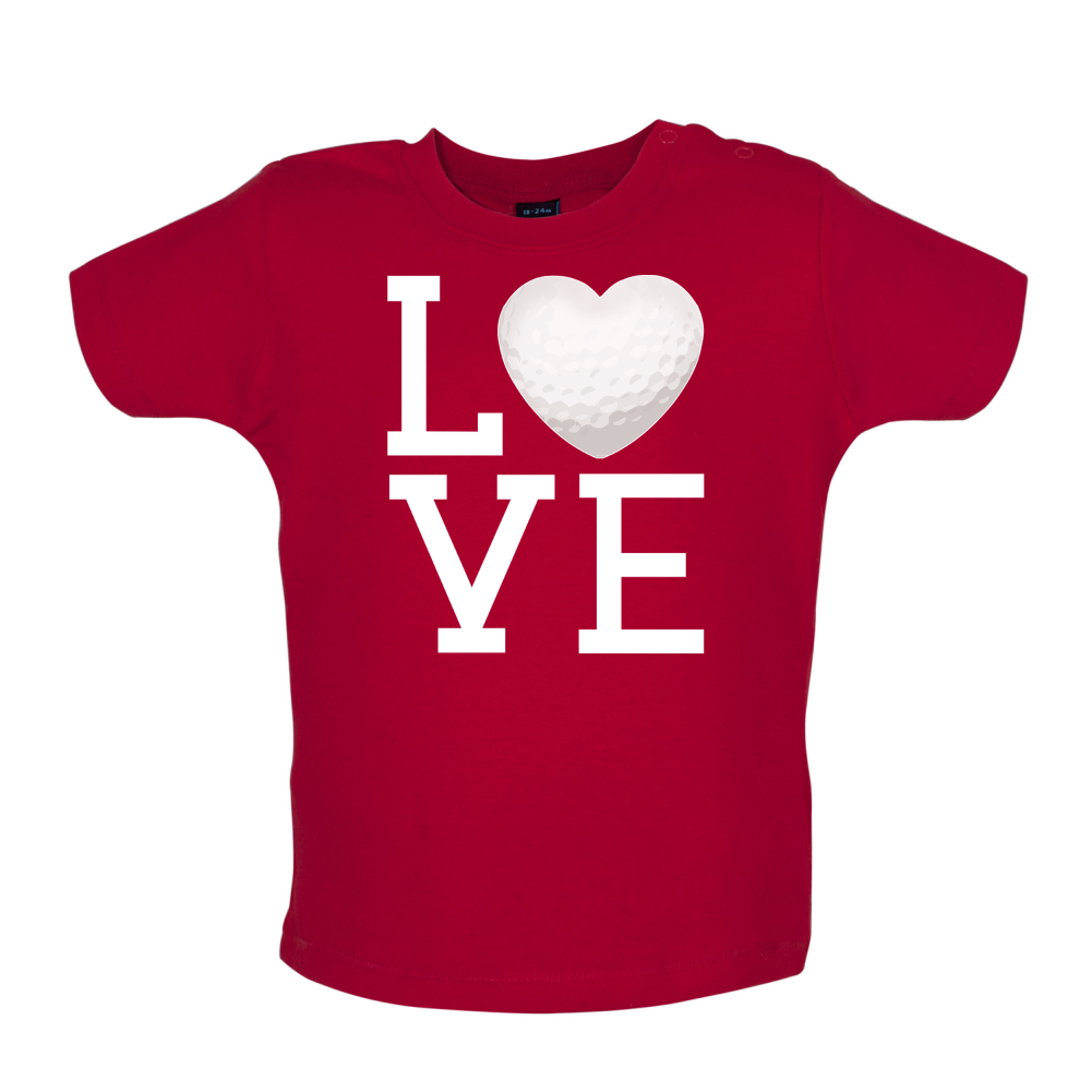 I Love Golf Baby T Shirt