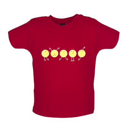 Yellow Chicks Baby T Shirt