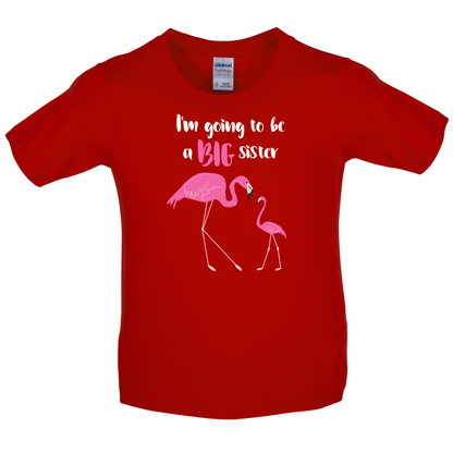Big Sister Flamingo  Kids T Shirt