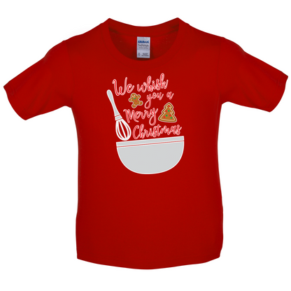 We Whisk You A Merry Christmas Kids T Shirt