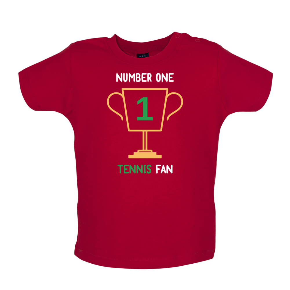Number 1 Tennis Fan Baby T Shirt