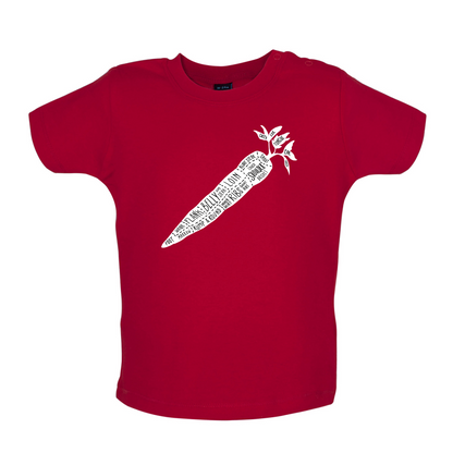 Butcher Carrot Diagram Baby T Shirt