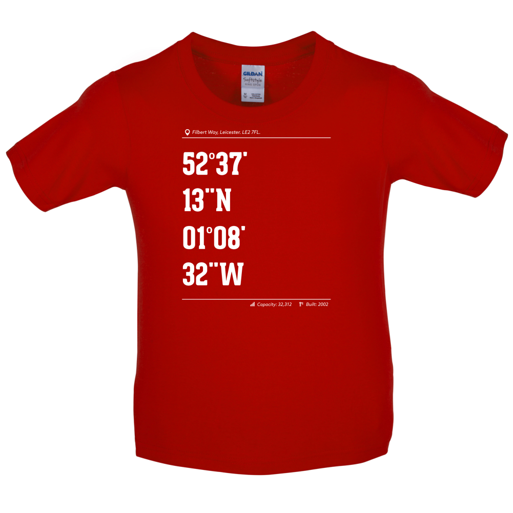 Stadium Coordinates Leicester Kids T Shirt