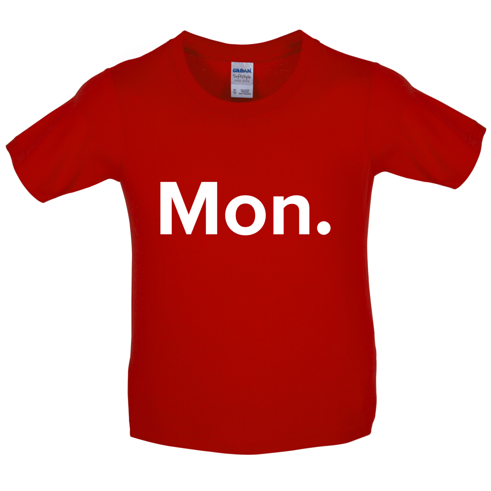 Weekday - Mon Kids T Shirt