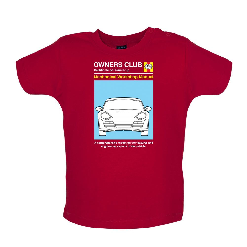 Car Owners Manual 987 Baby T Shirt