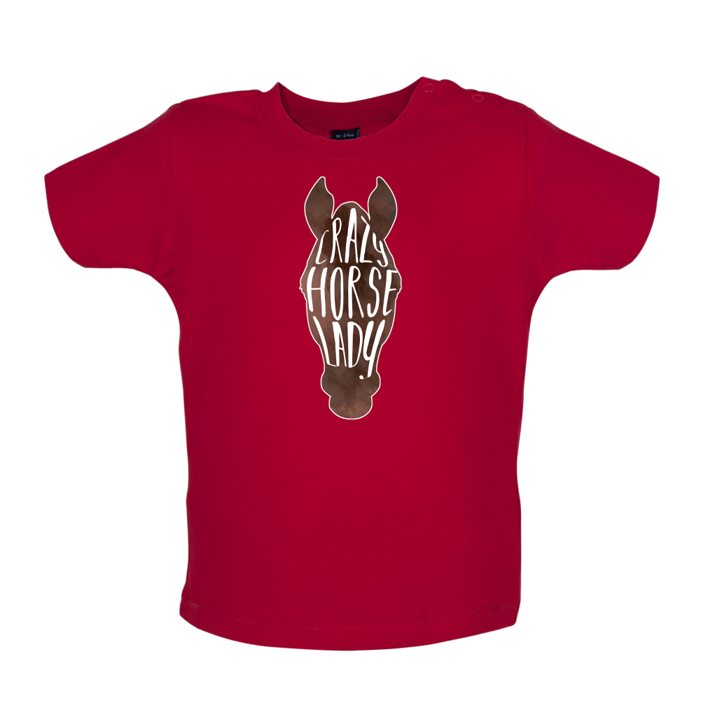 Crazy Horse Lady Baby T Shirt