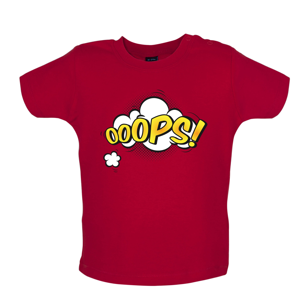 Oops! Word Art Baby T Shirt