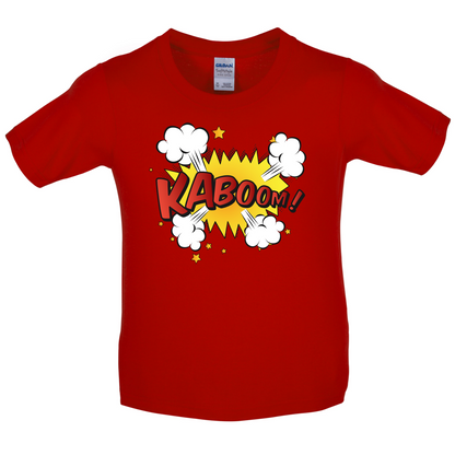 Kaboom! Word Art Kids T Shirt