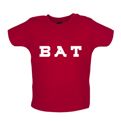 Justcie Bat College Style Baby T Shirt