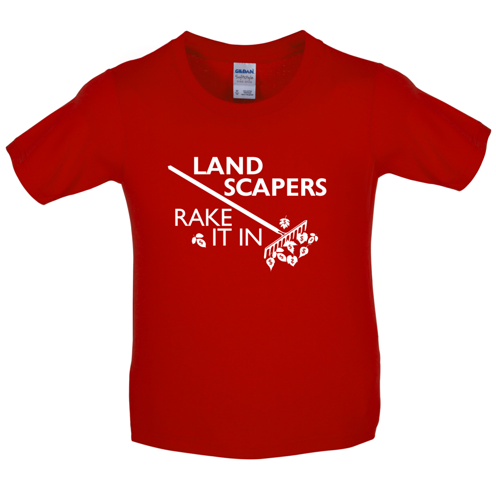 Landscapers Rake It In Kids T Shirt