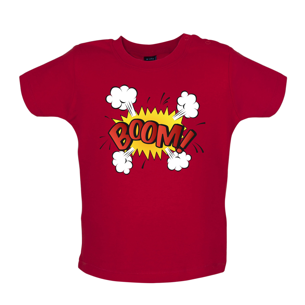 BOOM! Word Art Baby T Shirt