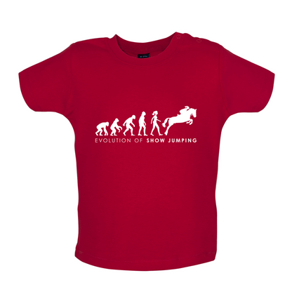 Evolution Of Woman Show Jumping Baby T Shirt