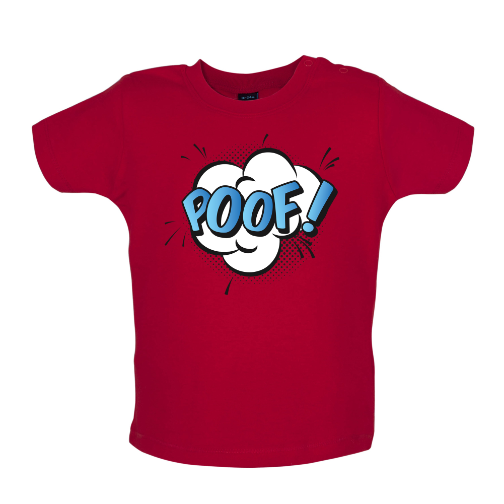 Poof! Word Art Baby T Shirt