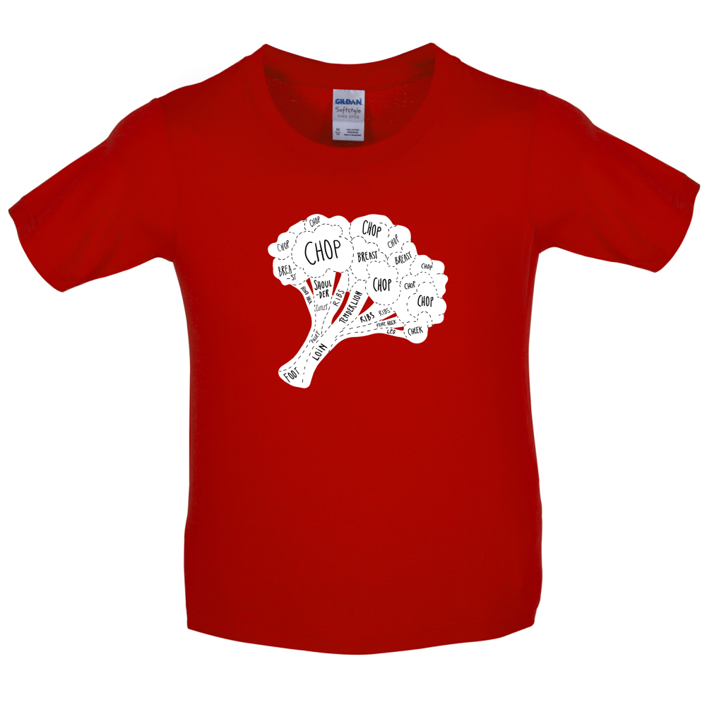 Butcher Broccoli Diagram Kids T Shirt