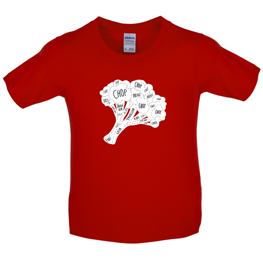 Butcher Broccoli Diagram Kids T Shirt