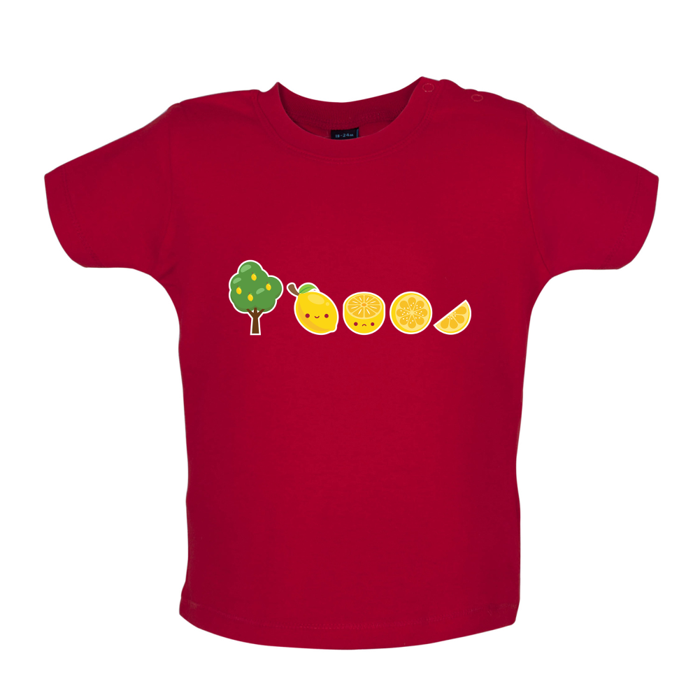 Evolution Of Lemon Baby T Shirt