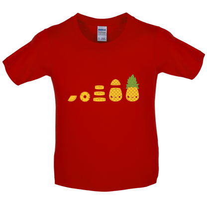Evolution Of Pineapple Kids T Shirt