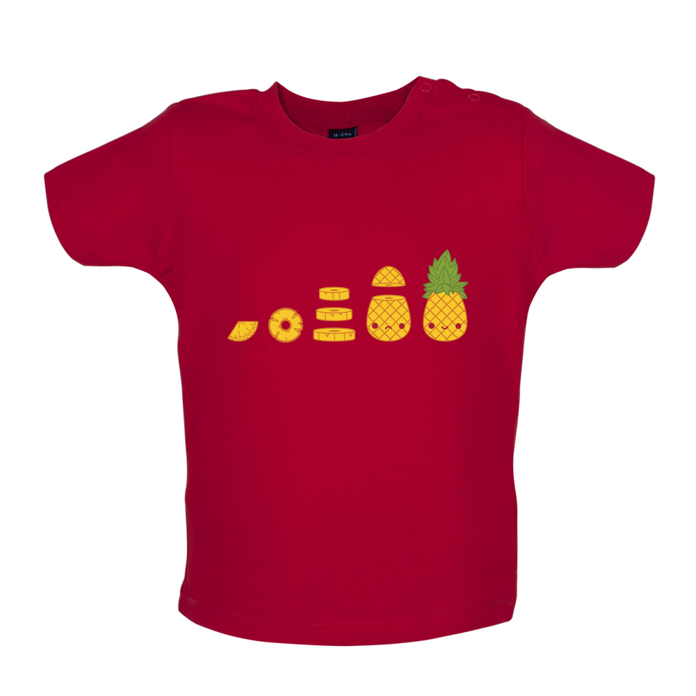 Evolution Of Pineapple Baby T Shirt