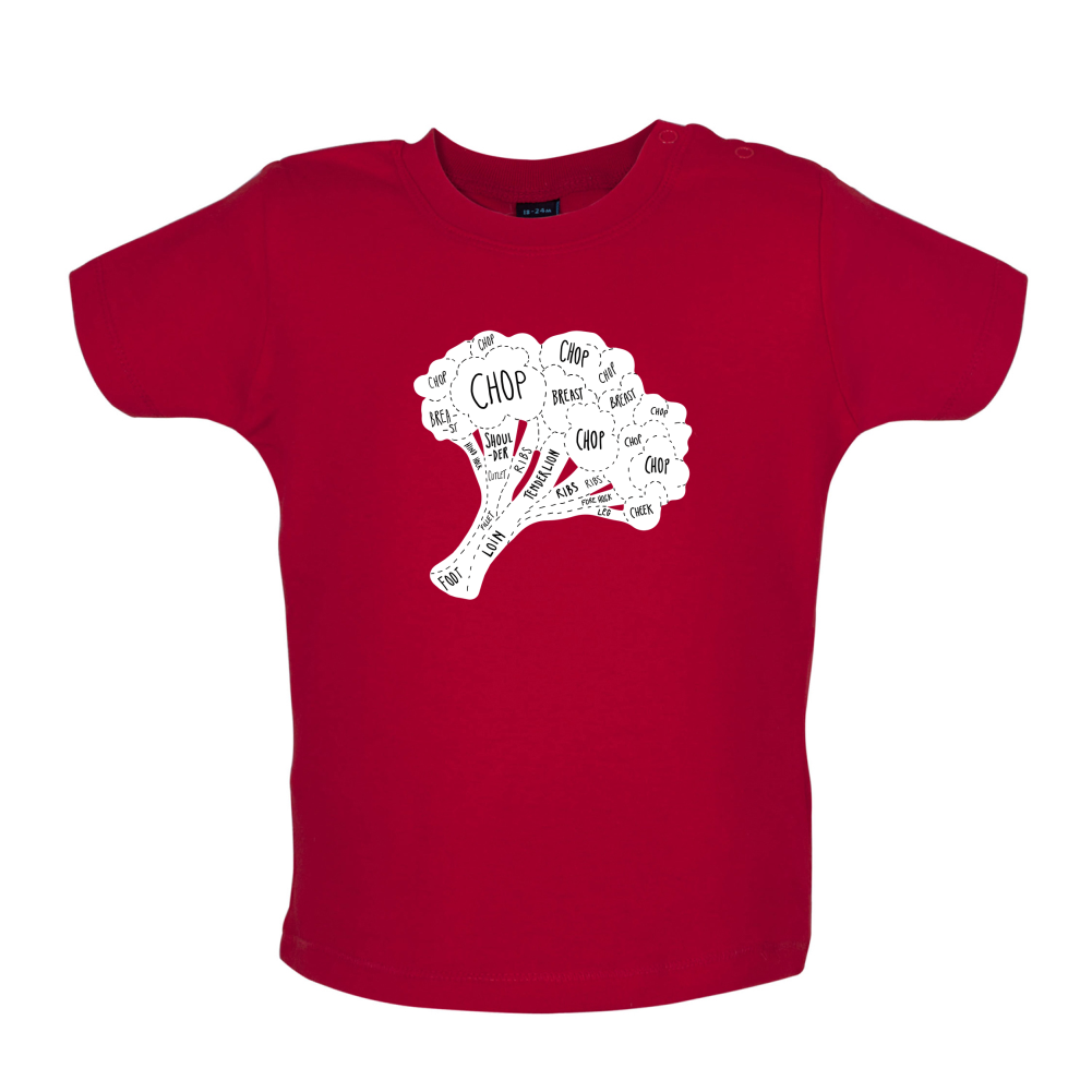 Butcher Broccoli Diagram Baby T Shirt