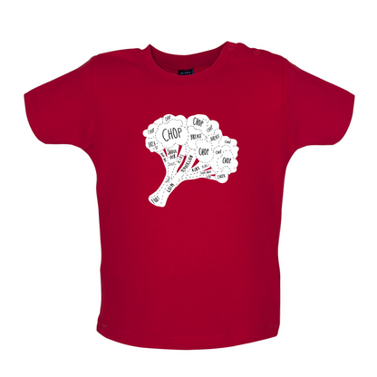 Butcher Broccoli Diagram Baby T Shirt