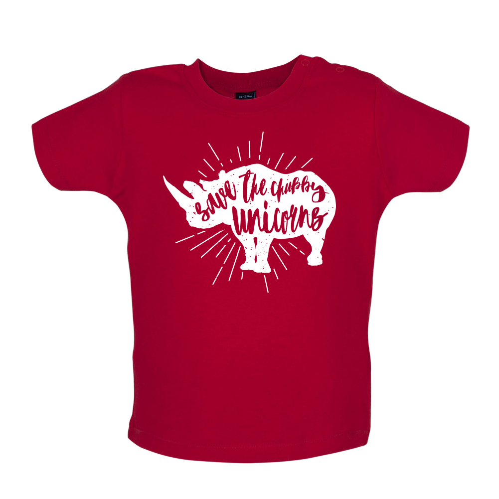 Chubby Unicorns Baby T Shirt