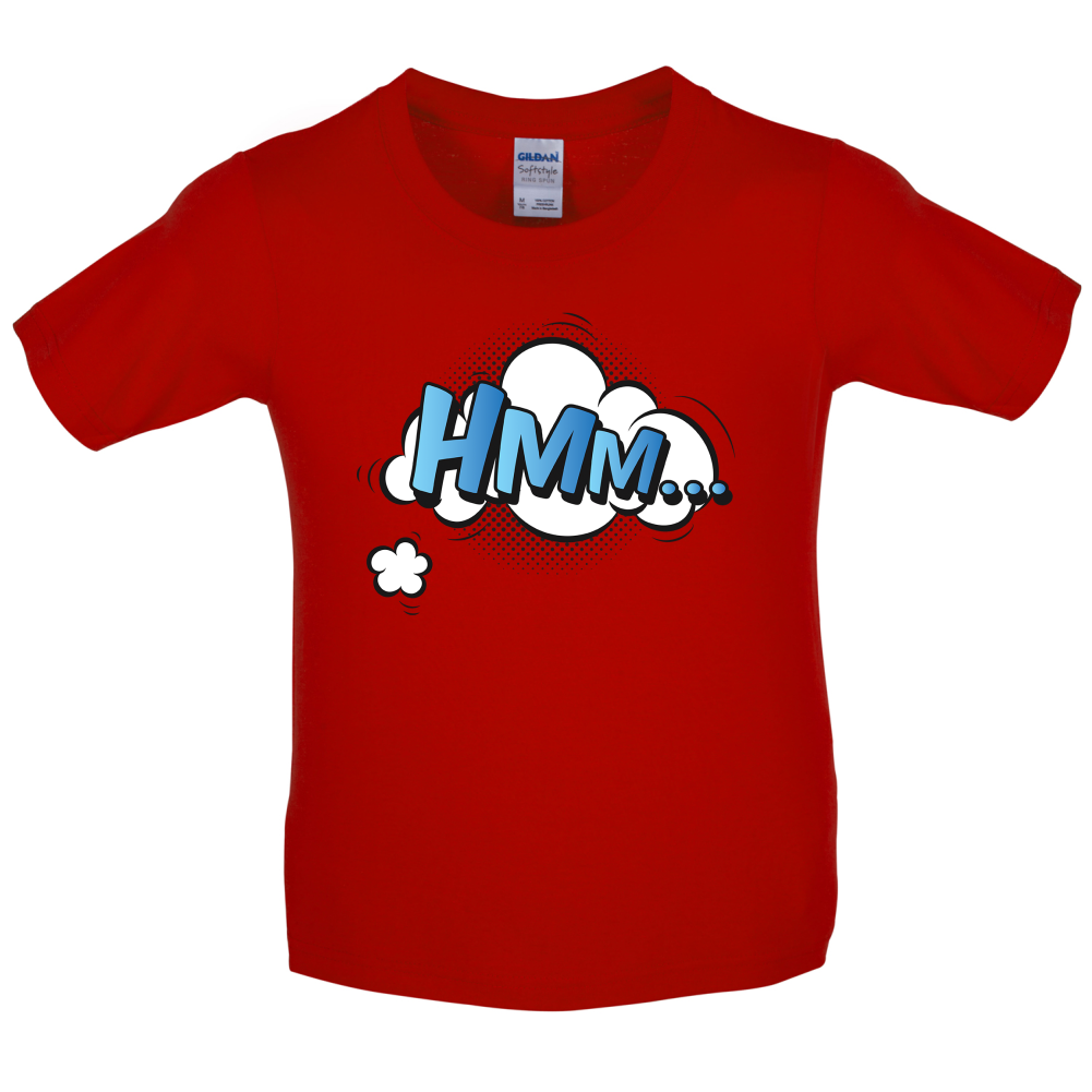 Hmm... Word Art Kids T Shirt