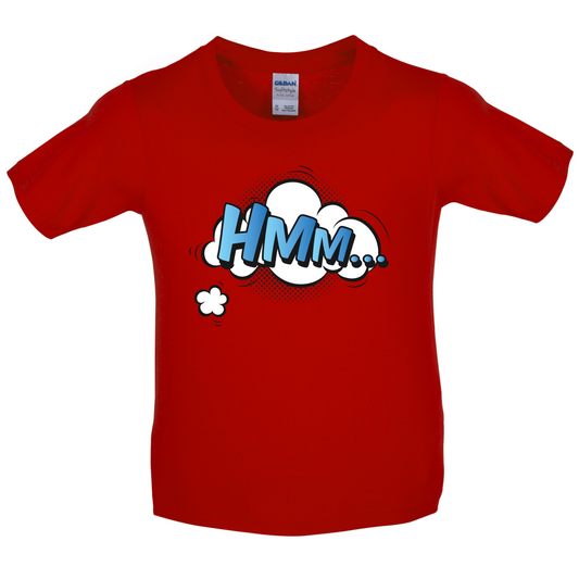 Hmm... Word Art Kids T Shirt