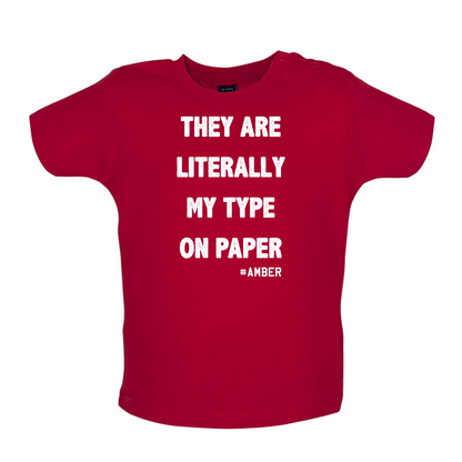 Literally My Type On Paper Baby T Shirt