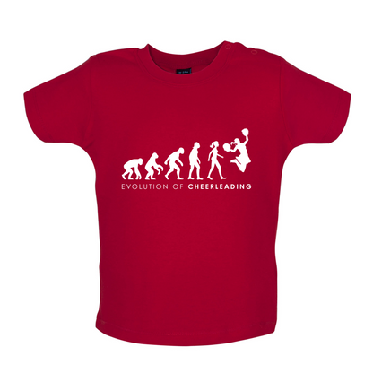 Evolution Of Woman Cheerleading Baby T Shirt