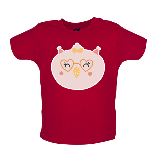 Smiley Face Chick Baby T Shirt