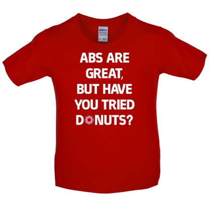 Abs Are Great, Donuts Kids T Shirt