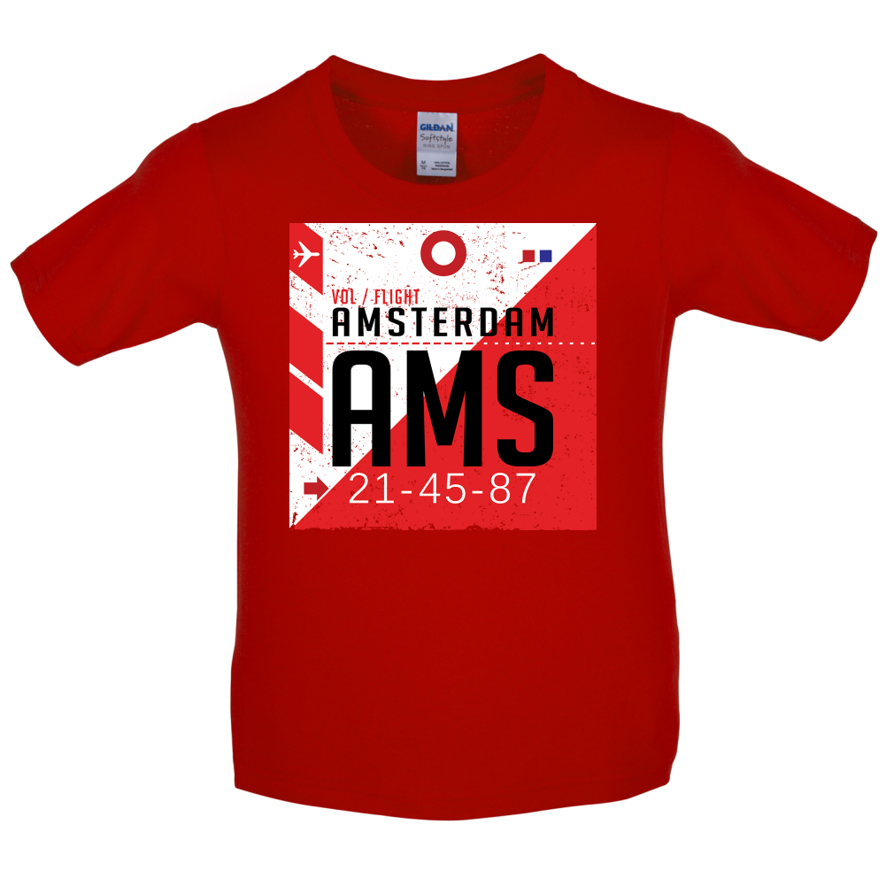 Amsterdam Airport  Kids T Shirt